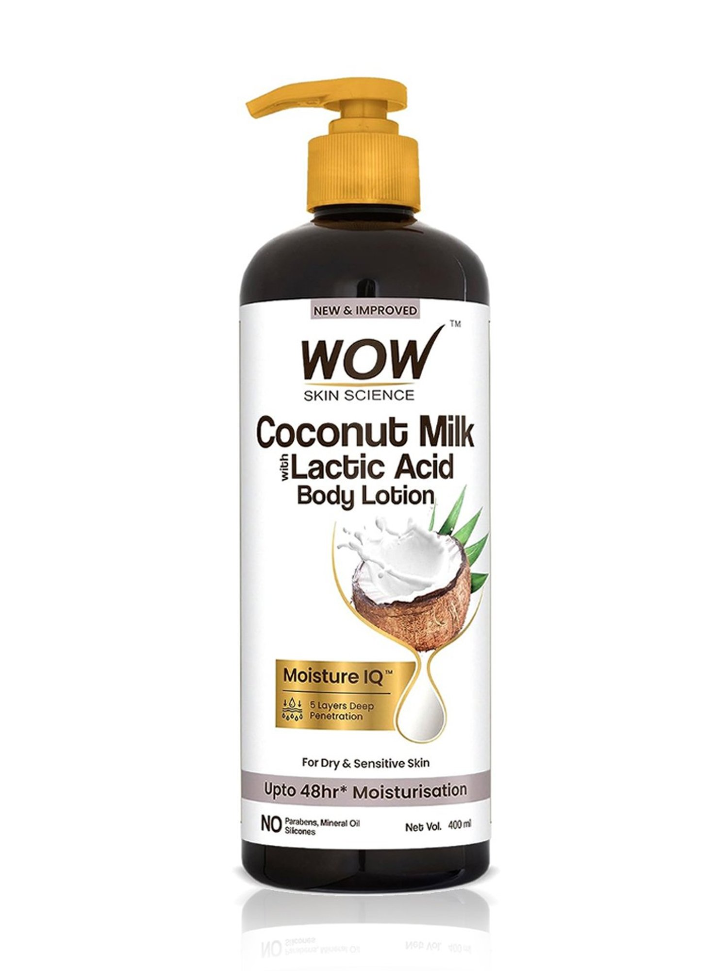 Wow Skin Science Coconut Milk with Lactic Acid Body Lotion - 400 ml