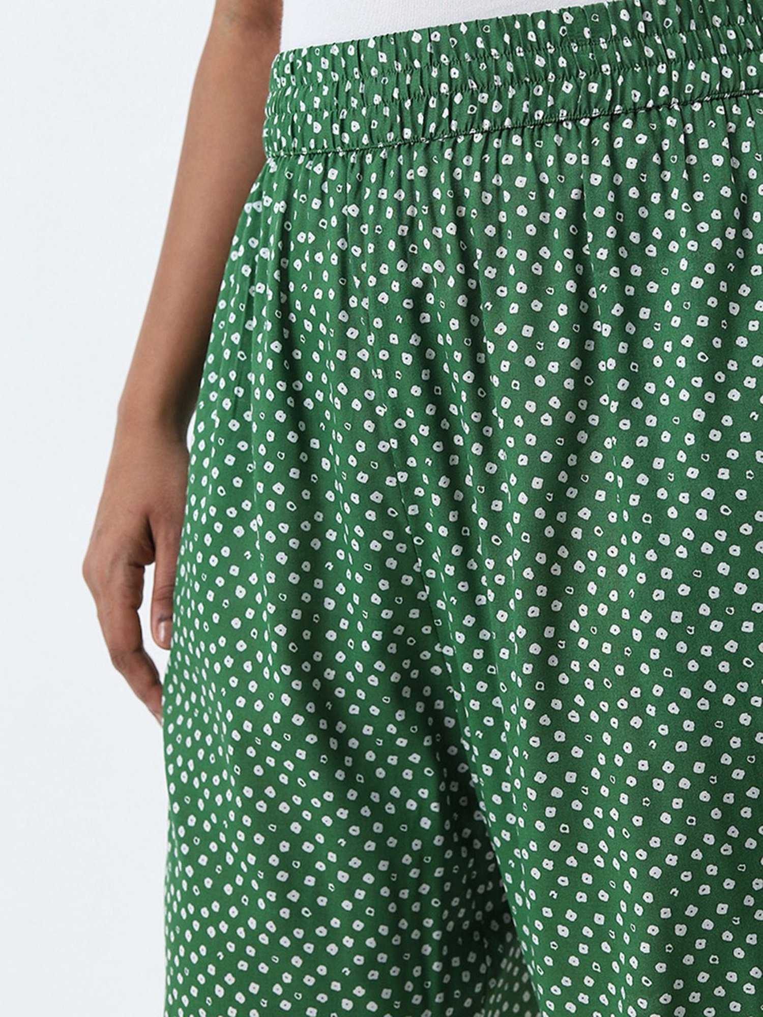 Castle Black Embroidered Palazzos