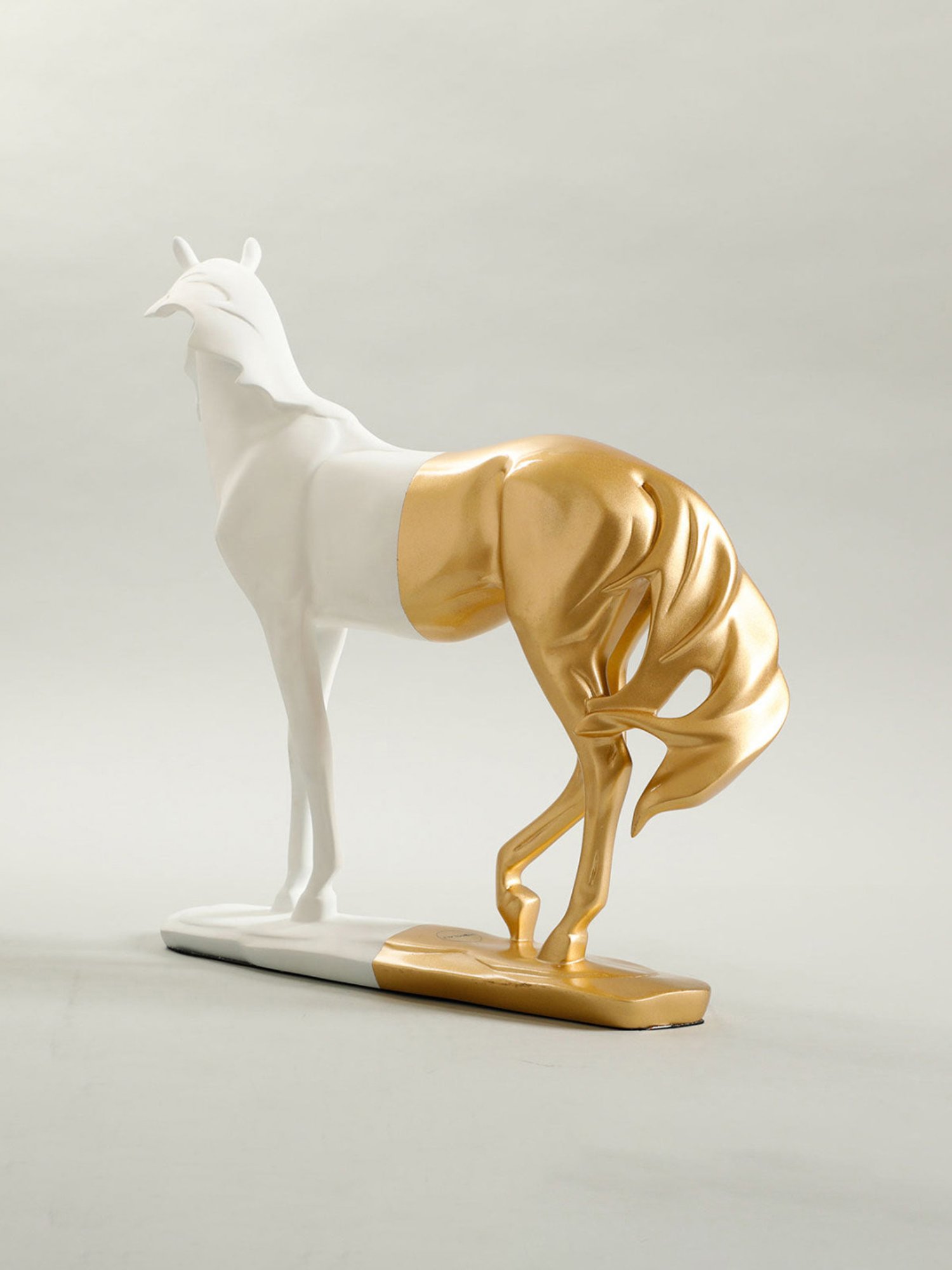 Tayhaa Brown Resin Fiery Tiger Head Showpiece