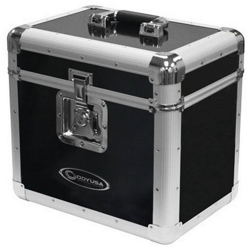 Odyssey KROM Transport Case for 70, 12 Inch Vinyl Records, Silver | KLP1-SILVER