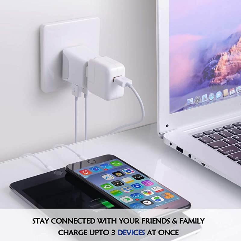 Australia New Zealand China Travel Adapter Plug by  Dual USB Input Ultra Compact USA to Type I Perfect for Cell Phones Chargers Cameras Tablets and more CTU16