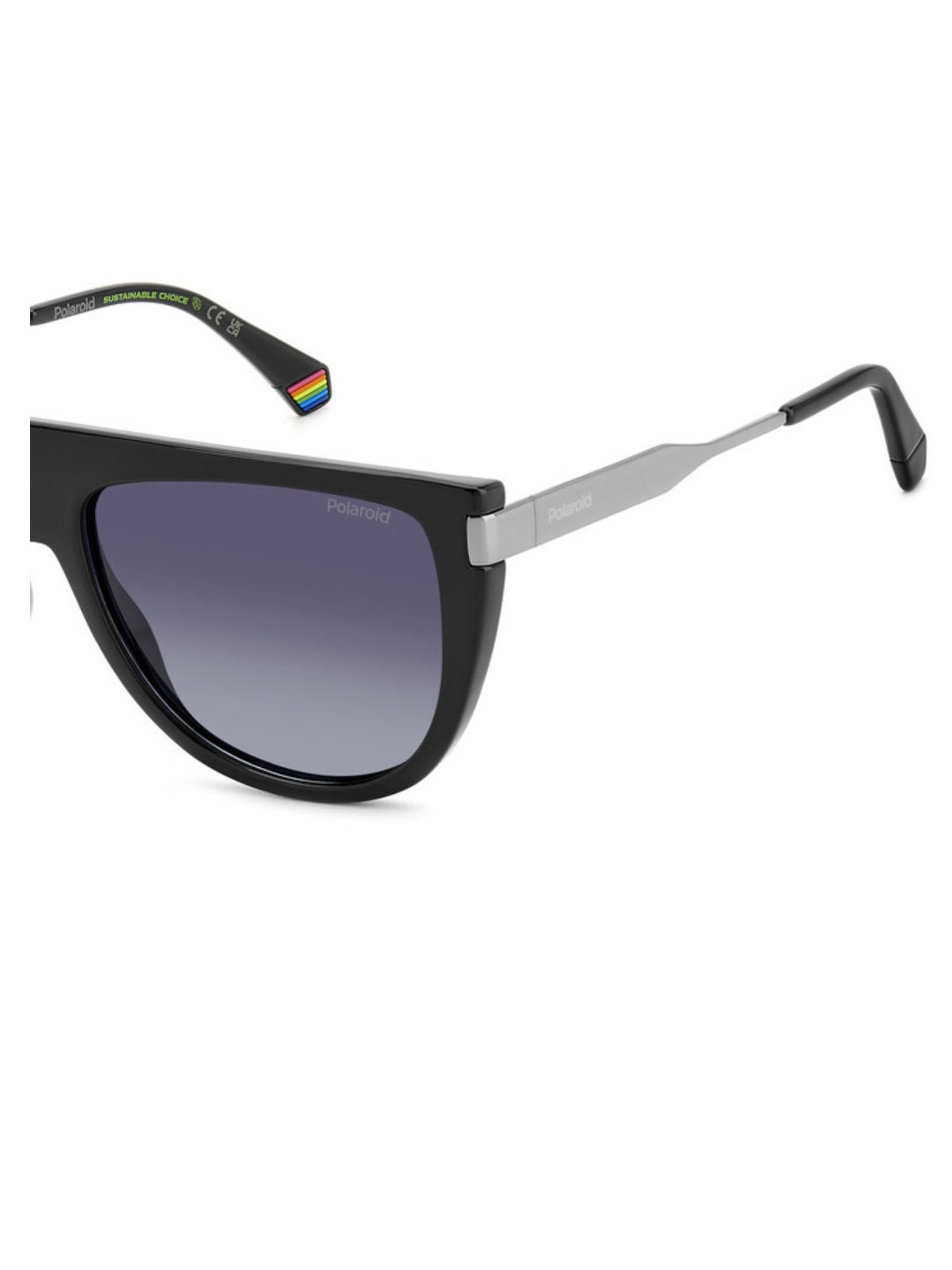 Polaroid Grey Round UV Protection Sunglasses for Women