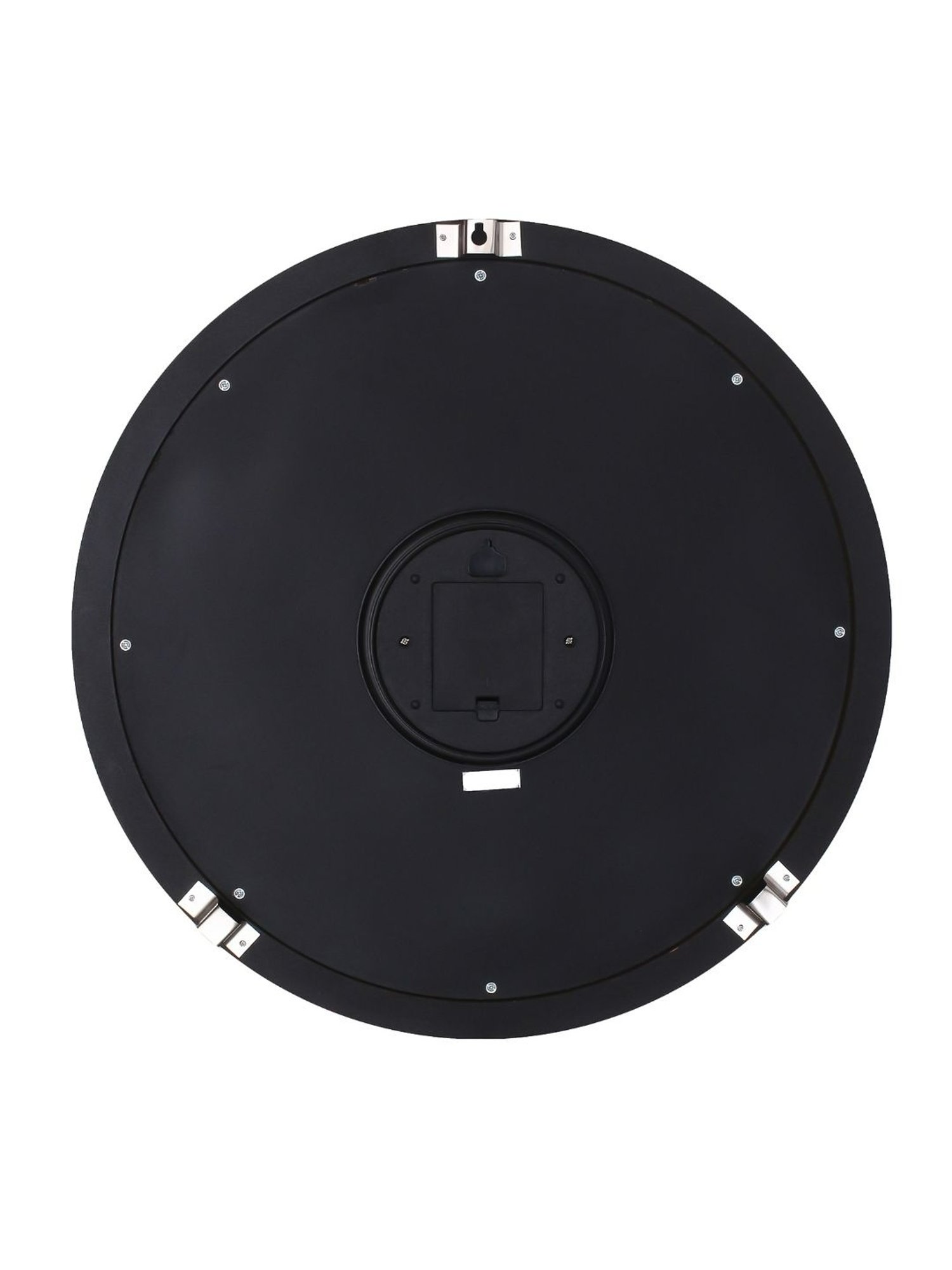 CHRONIKLE Elegant Round Brown Wood Wall Clock