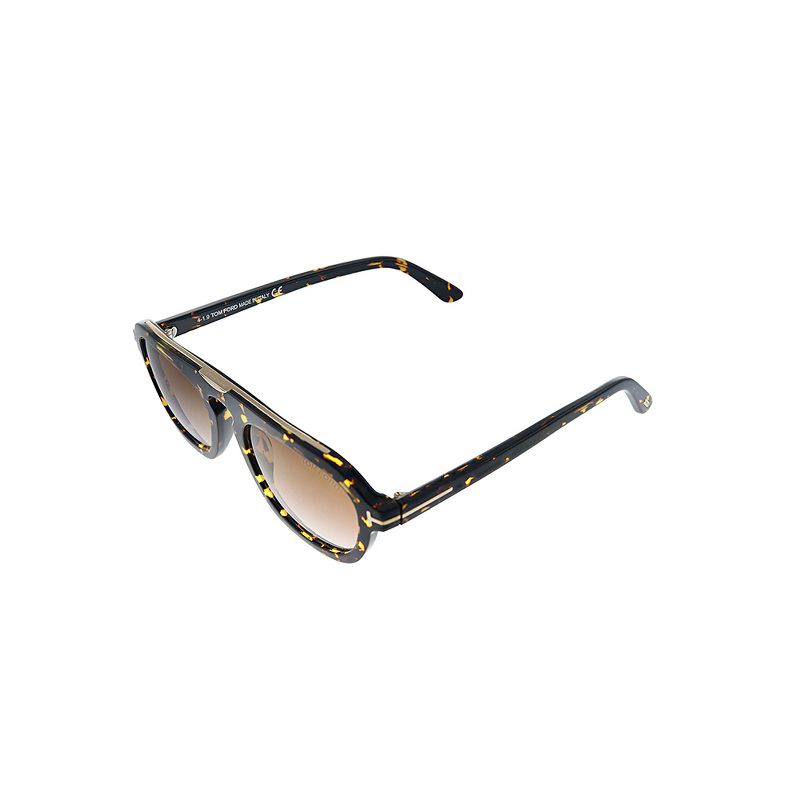 Tom Ford Sebastian TF 736 56F Unisex Pilot Sunglasses Havana 53mm