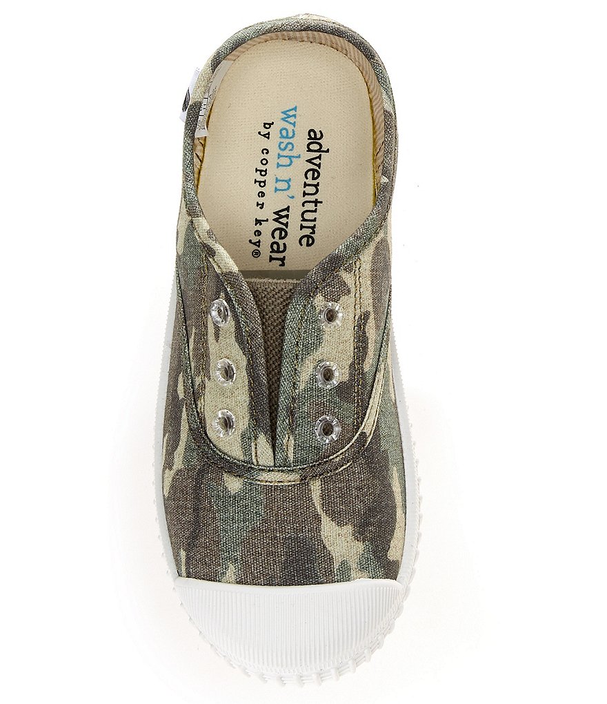 Copper Key Adventure Wear Kids' Budeee-A Washable Eyelet Camo Print Sneakers (Toddler)