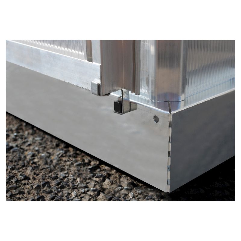 6 x 6 x 7 Nature Greenhouse - Silver - Palram