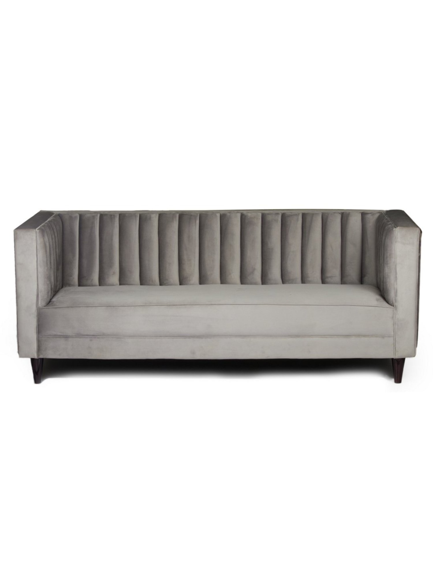 Durian Berry Black Premium Leatherette 2 Seater Sofa