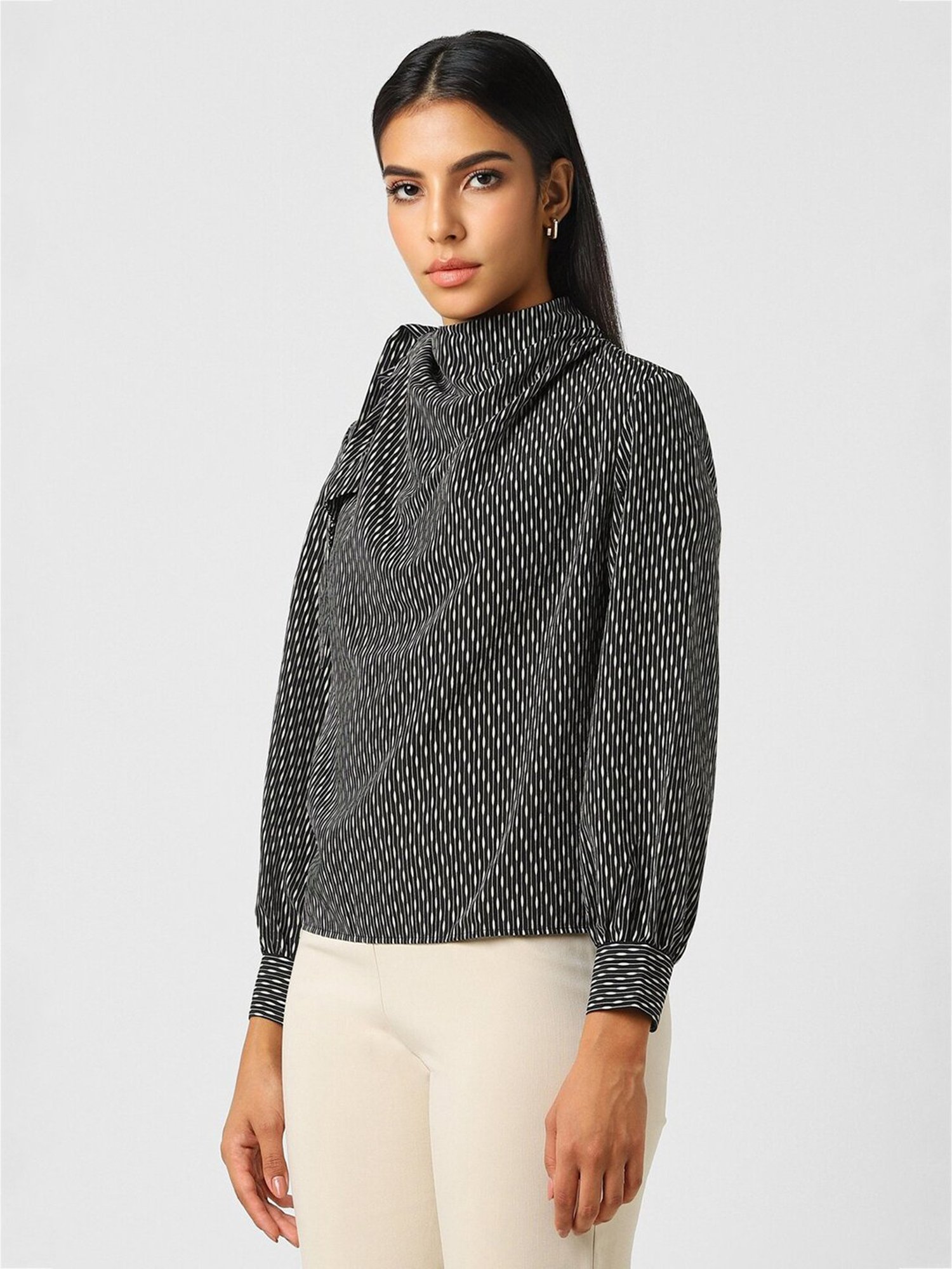 Van Heusen Black Printed Top