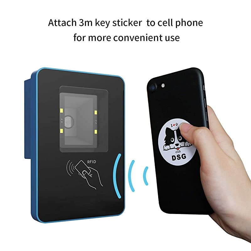 125KHz Card Reader Writer Readable 125khz EM4100 Chip card Compatible with Proximity II Card Including Keyfob 5pcs 3M Sticker 2pcs Blank Card 5pcs