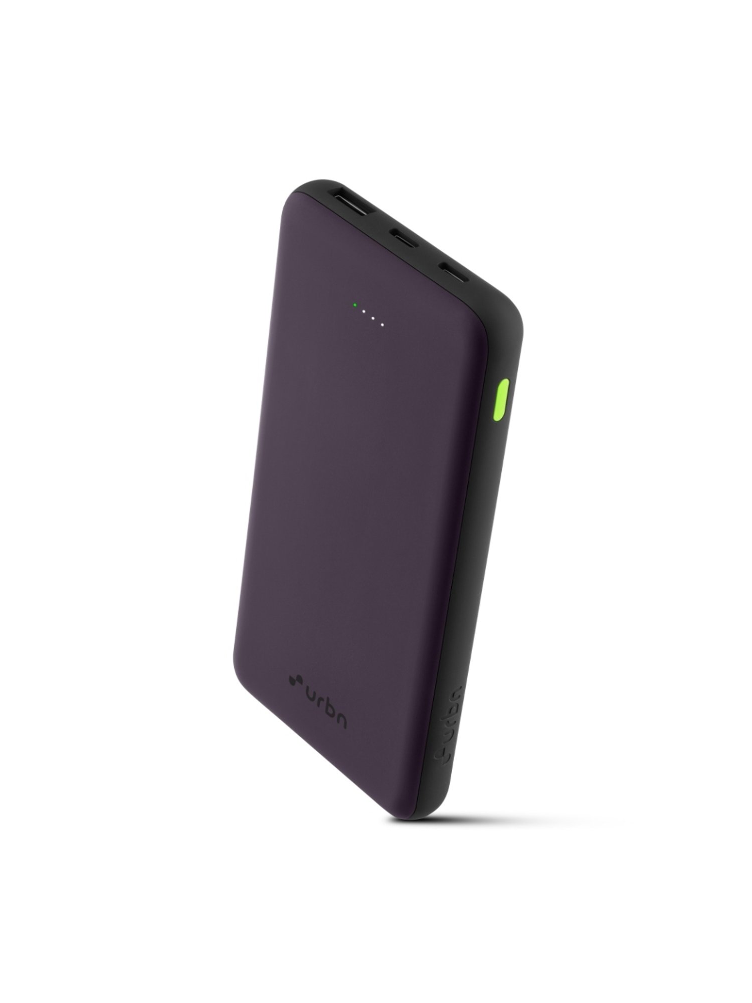 URBN 10000 mAh Ultra Slim 22.5W, Two Way Fast Charging Power Bank with Type C Input-Output (Purple)