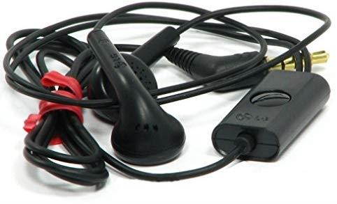 Black 3.5mm Stereo Headset Handsfree Earphone with Mic for MetroPCS Kyocera Hydro Wave - MetroPCS LG G Stylo - MetroPCS LG Leon - MetroPCS LG Optimus Exceed 2 - MetroPCS LG Optimus F6