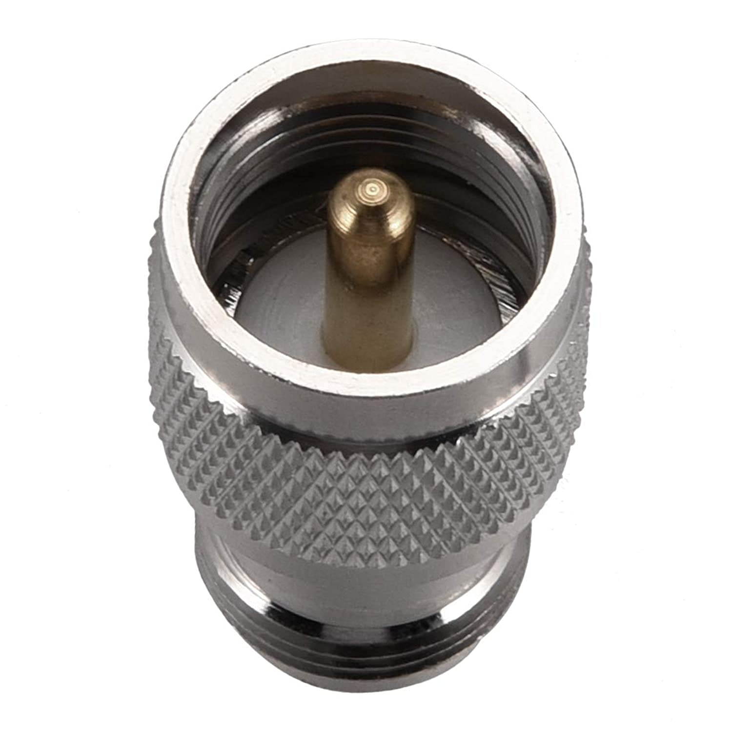 uxcell UHF Male to N Female 5/8-24 RF Coaxial Coax Adapter 2pcs