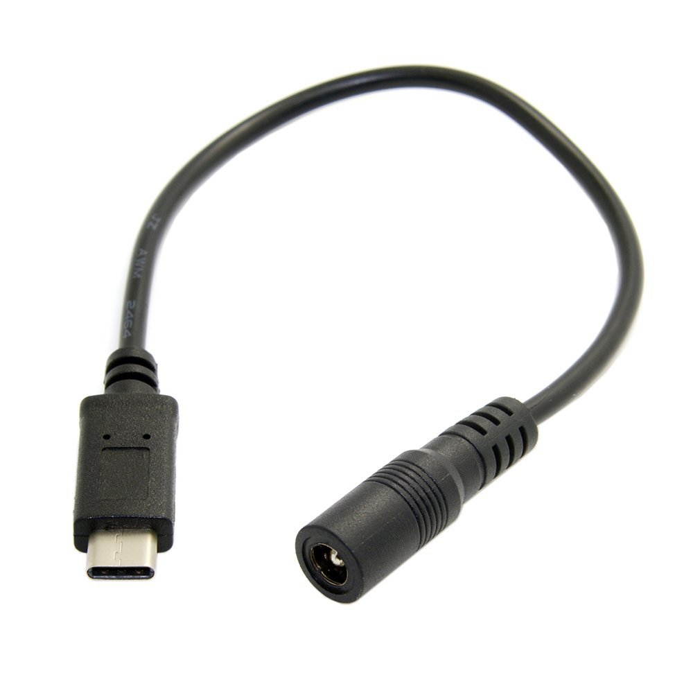 USB 3.1 Type C Male to DC 5.5X2.5mm Female Power Extension charge Cable for apple New Macbook (4in/10cm)