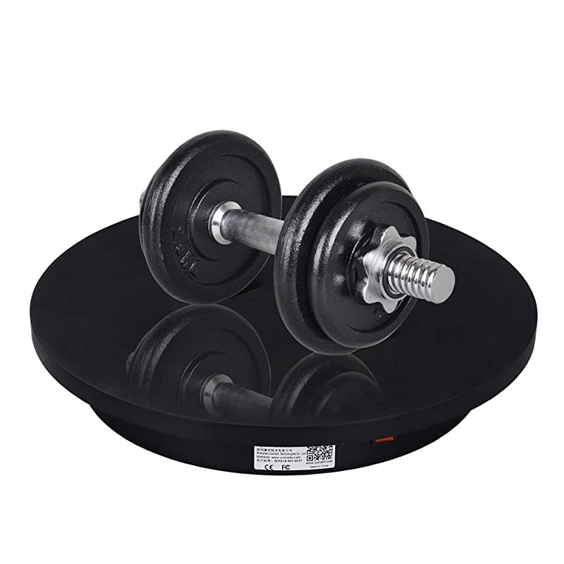 Professional 360 Degree Photography Turntable for Product Photography 158in40cm DiameterAutomatic Remote Control AngleSpeedDirection Various Rotation Mode Black