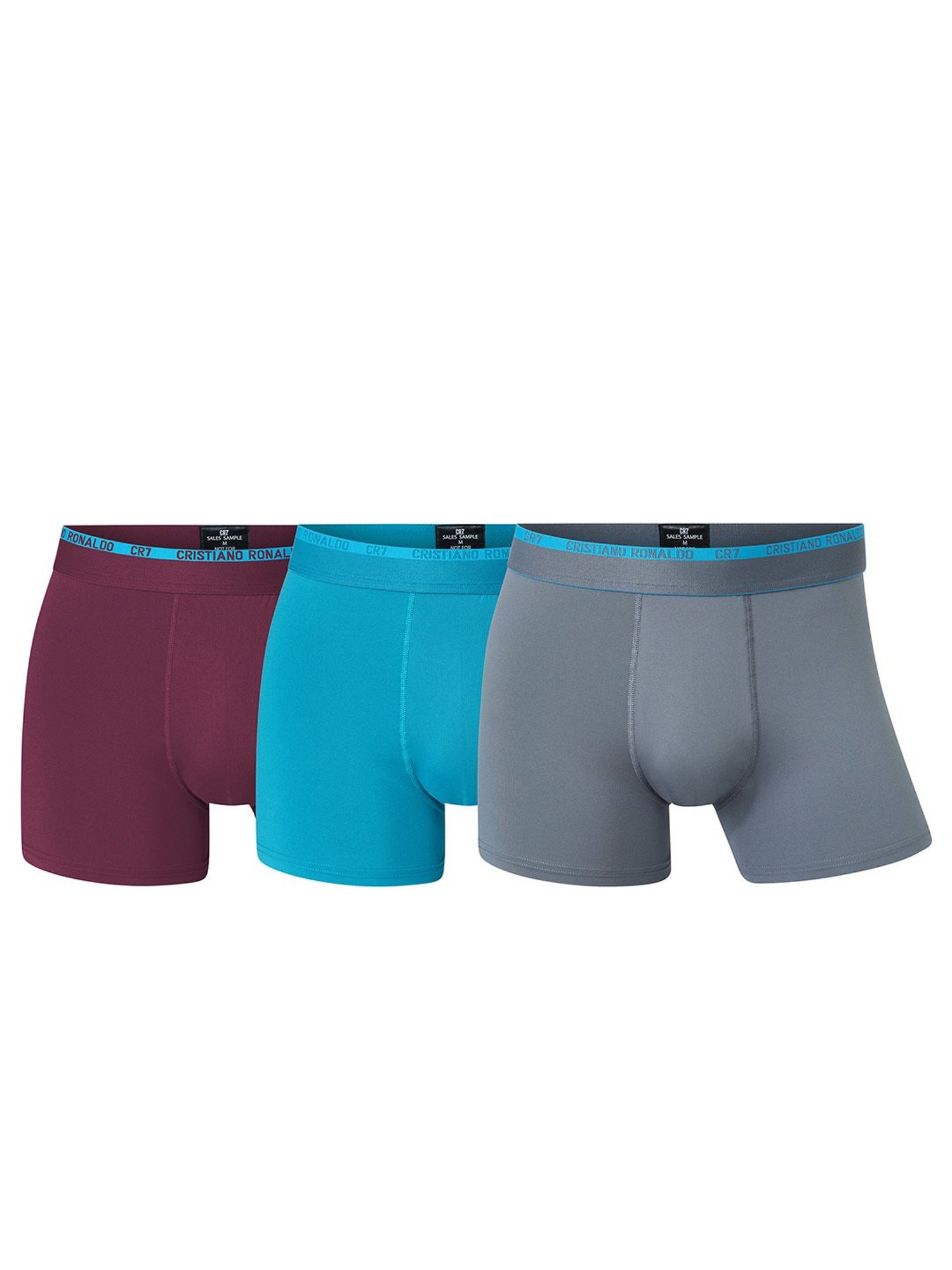 CR7 Multicolor Comfort Fit Trunks - Pack of 3