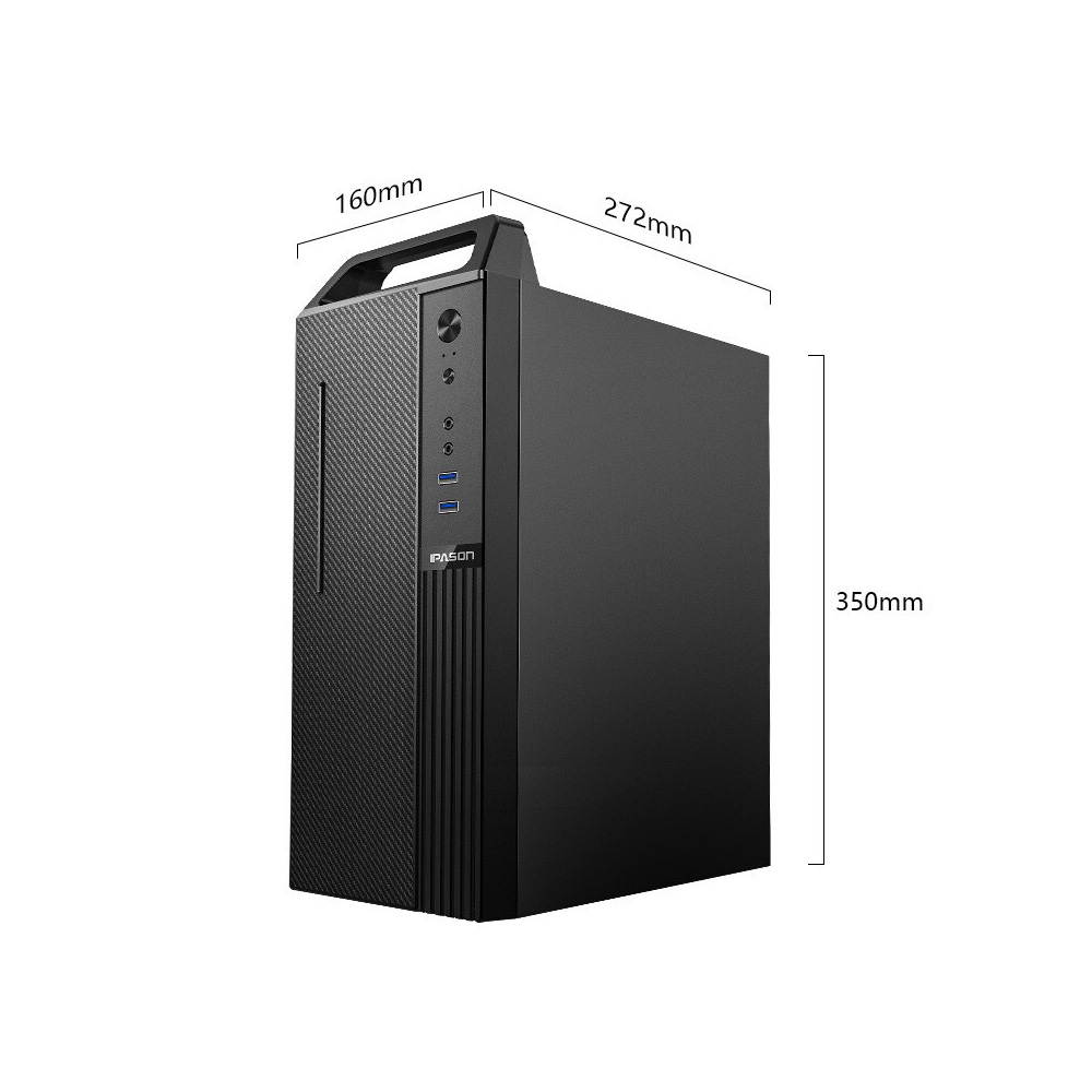 IPASON - Desktop computer - Intel Core i3 -10100 - 8 GB DDR4 - 240GB SSD - 1 TB HDD - Intel UHD Graphics 630 - Windows 10 Home - Desktop PC