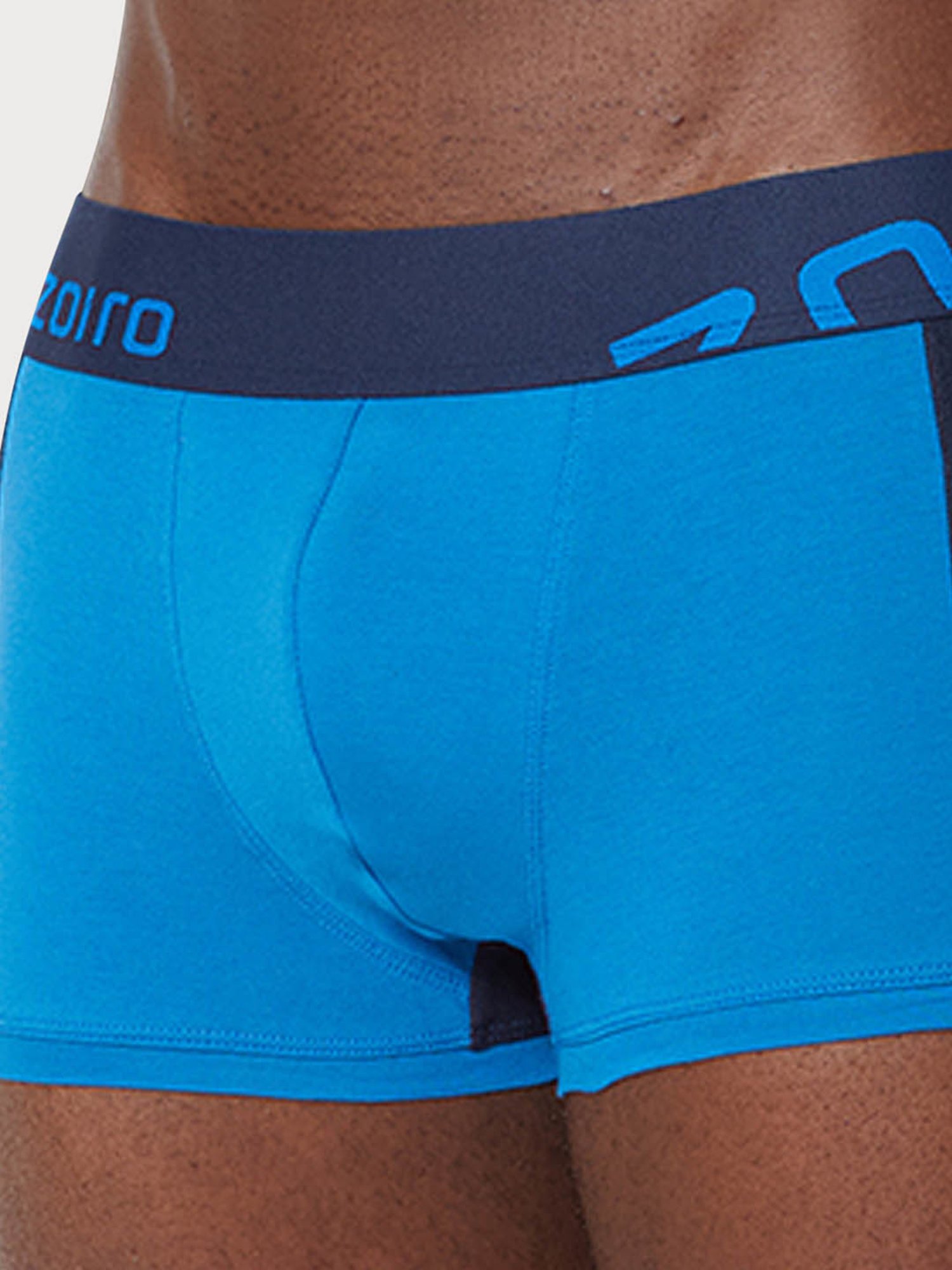 Zoiro Pagoda Blue & Directory Blue Regular Fit Trunks - Pack Of 2