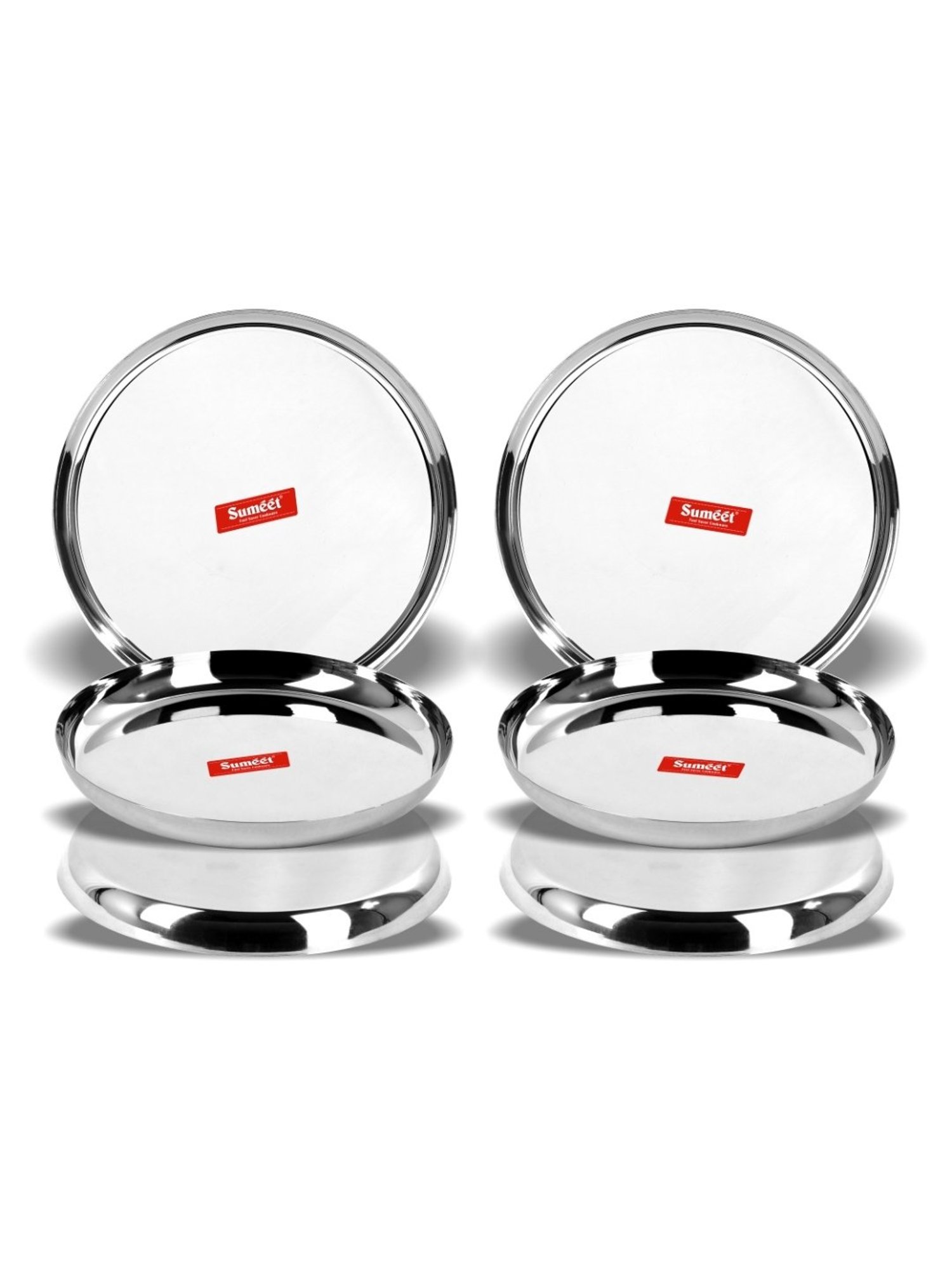 Nestasia Premium Quality Mandala Yellow Spiral Printed Square Shaped Ceramic Plate With Handle