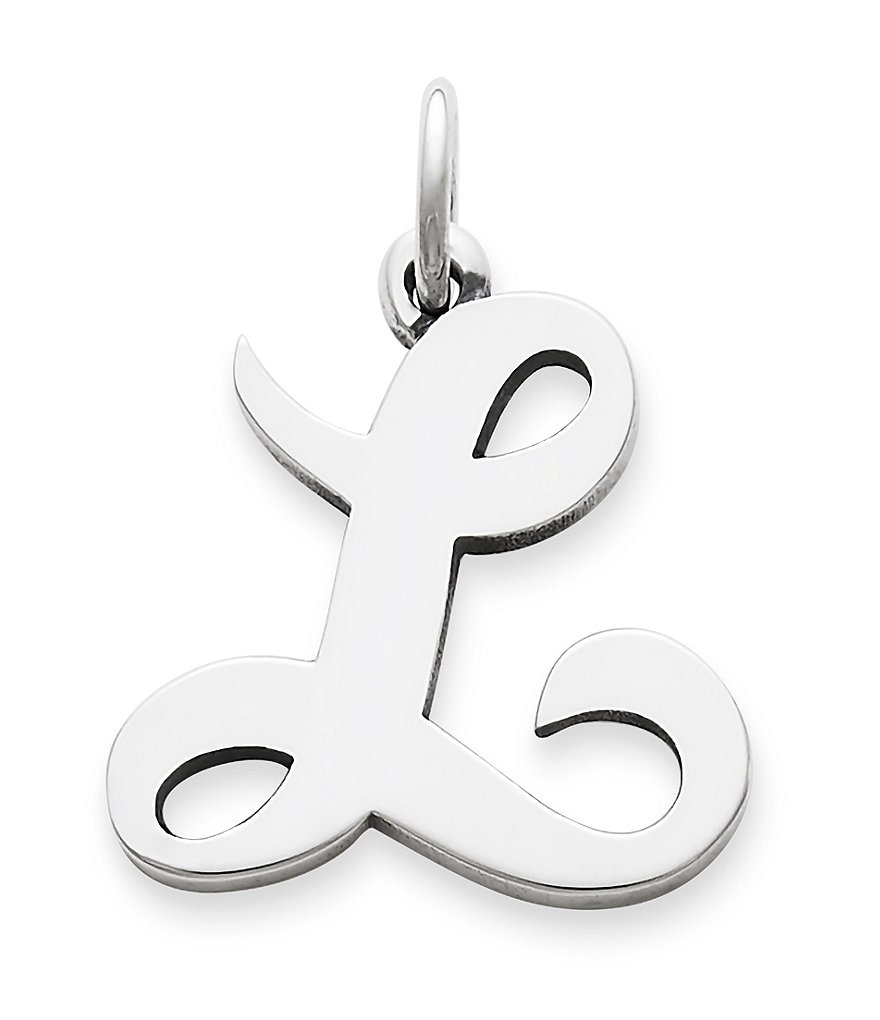 James Avery Large Script Initial Pendant