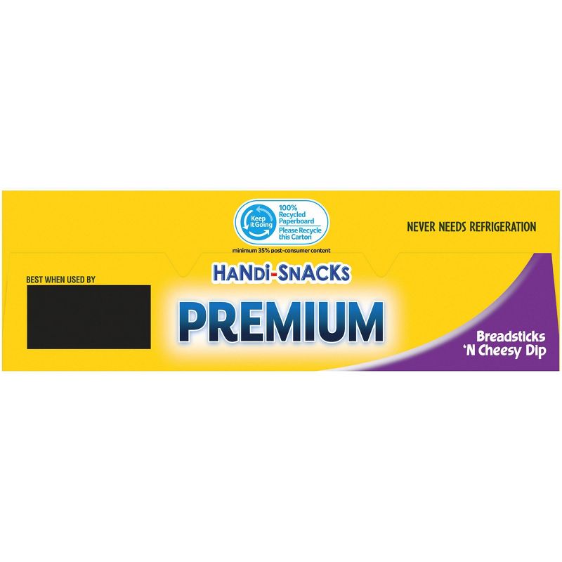 Handi-Snacks Premium Breadsticks 'N Cheese Dip - 6ct/1.09oz