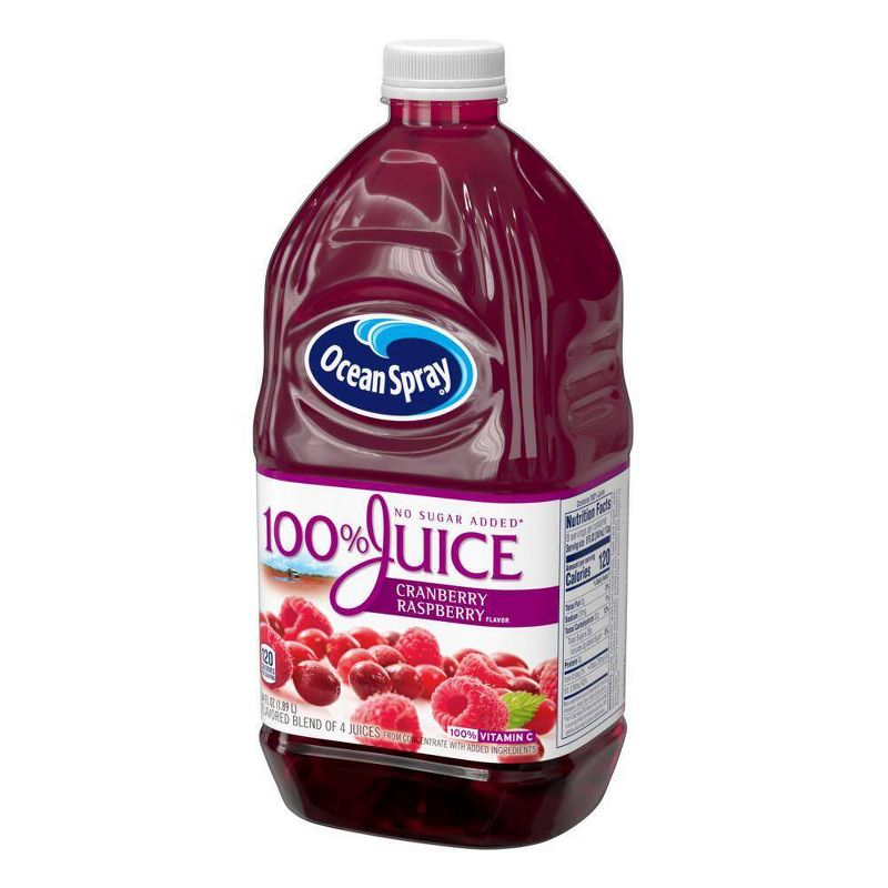 Ocean Spray 100% Cran-Raspberry Juice - 64 fl oz Bottle