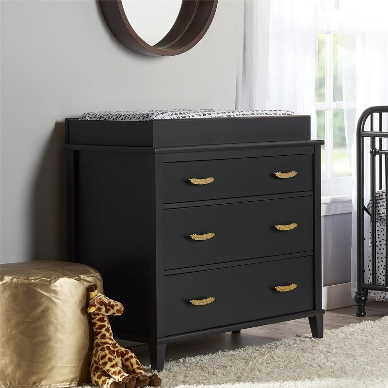 Monarch Hill Hawken 3 Drawer Changing Table, Black