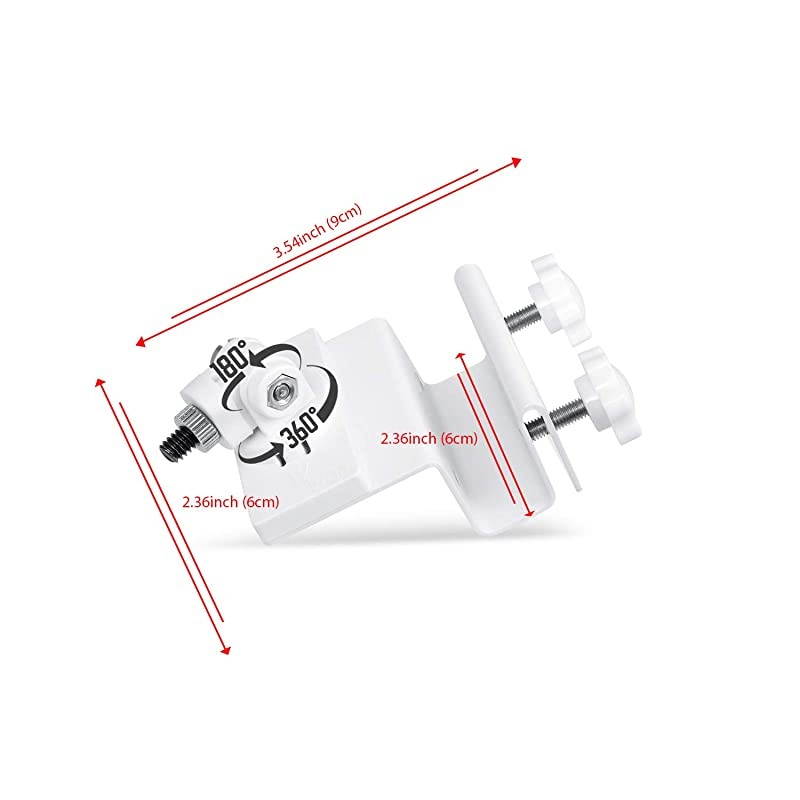 Weatherproof Gutter Mount with Universal Screw Adapter Compatible with Blink Outdoor Blink XT2XT Camera 1 Pack White