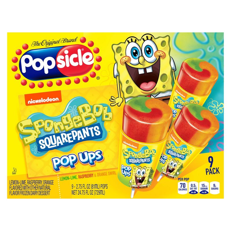 Popsicle SpongeBob SquarePants Frozen Pop Ups - 9pk