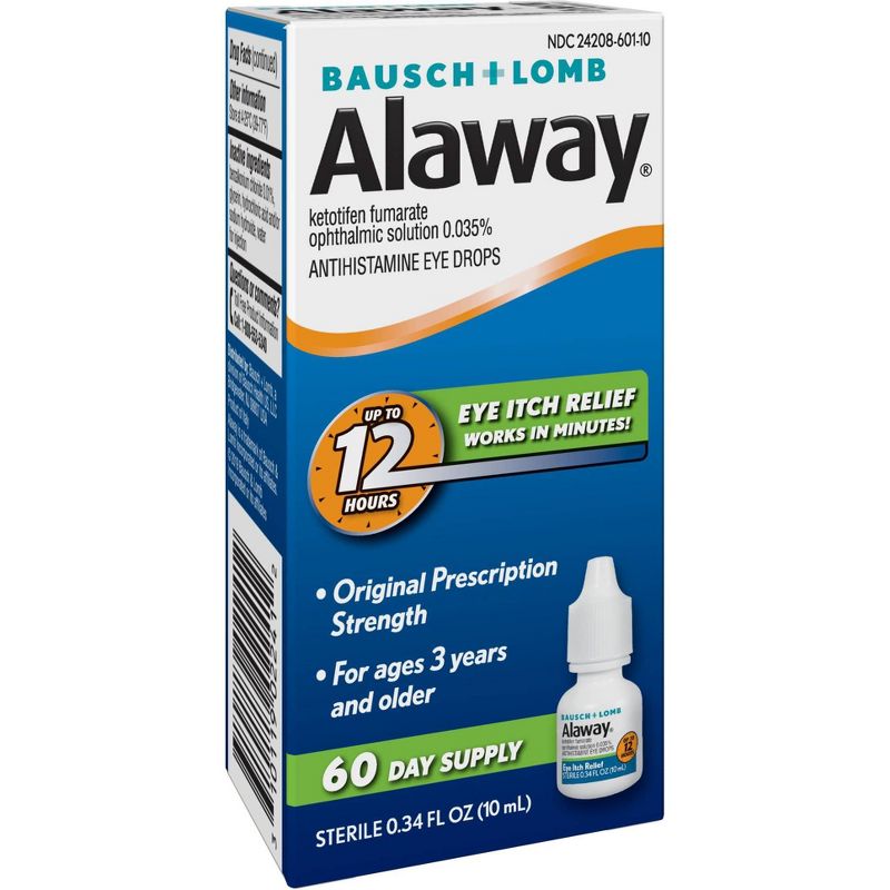 Alaway 12 Hours Allergy Itch Relief Eye Drops - 0.34 fl oz