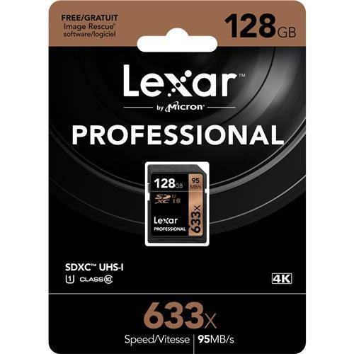Lexar 128 GB Professional 633x SDHC/SDXC U1 #LSD128GCB1NL633