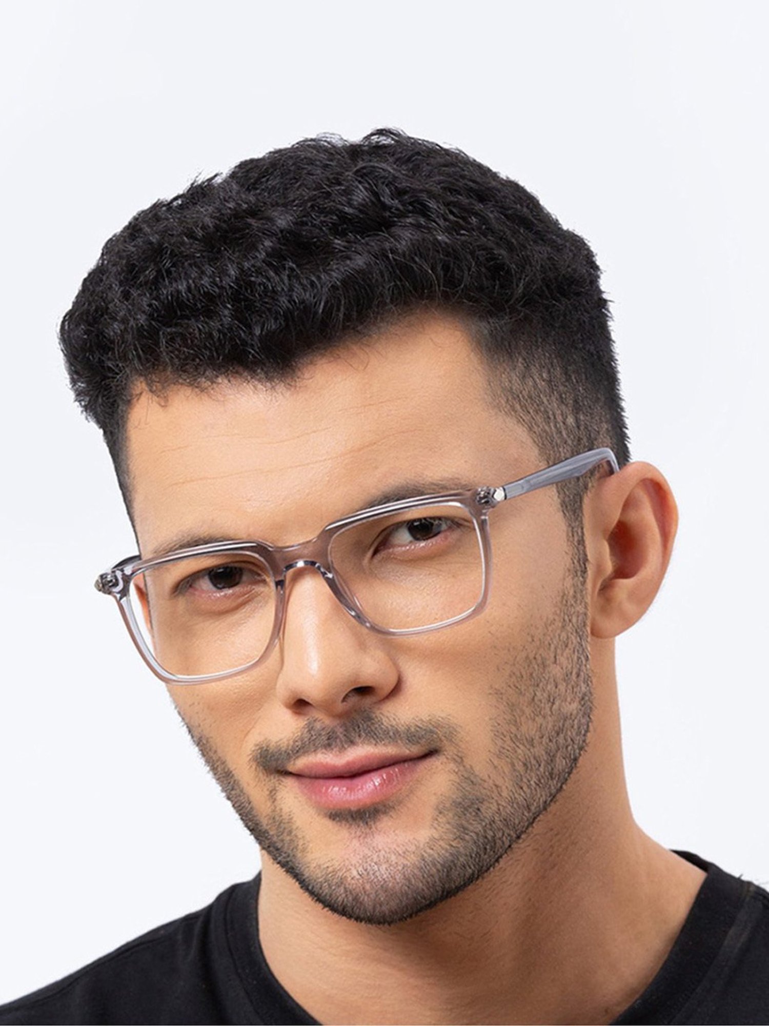 Shisen Fox Kimyou Smoke Rectangular Unisex Blue Filter Computer Lenses -52 mm