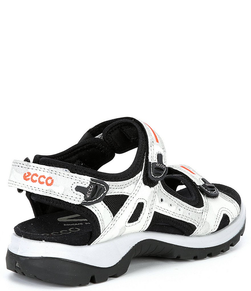 ECCO Offroad Suede Leather Hook-and-Loop Banded Sandals