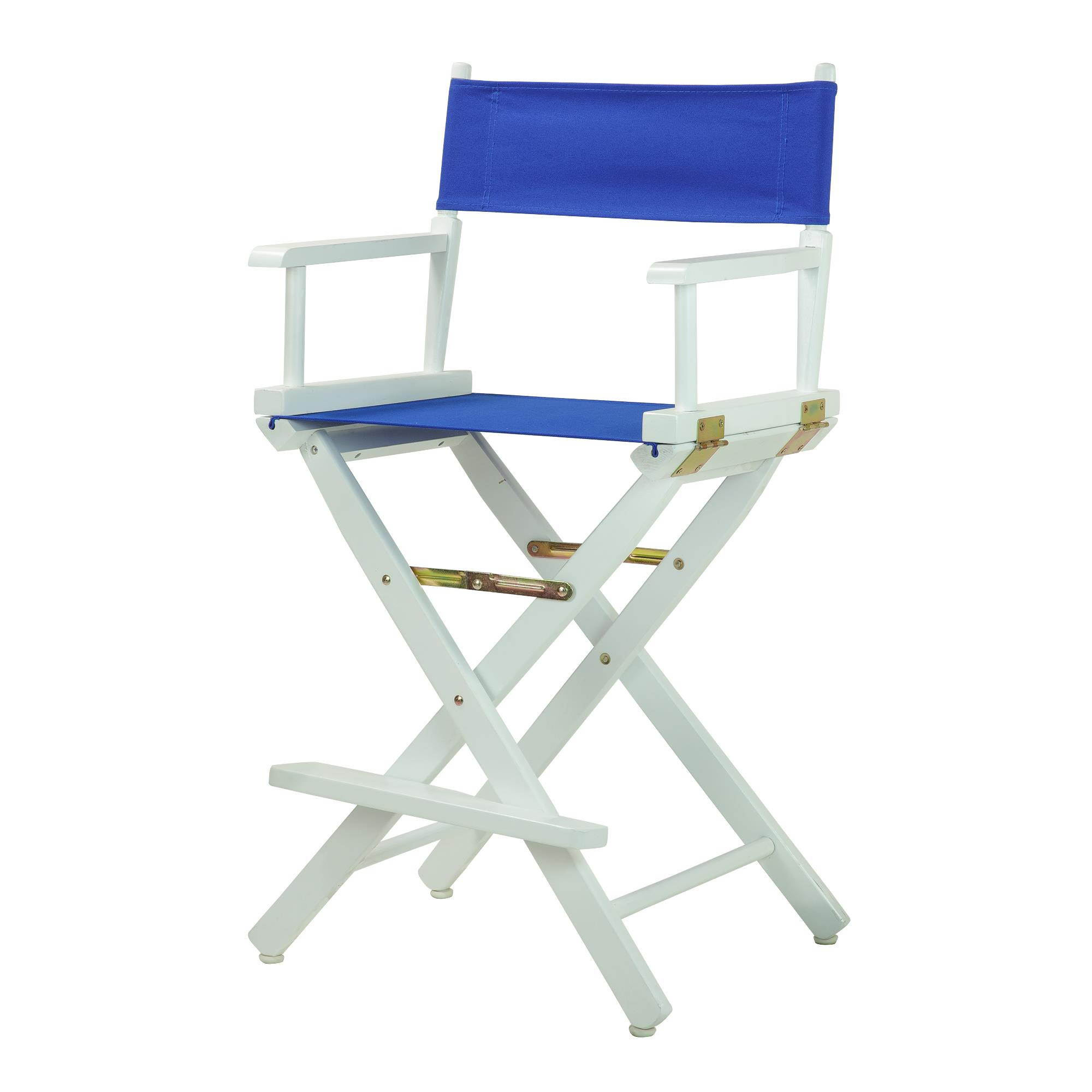 Casual Home 220-01-021-13 24 in. Directors Chair White Frame with Royal Blue Canvas