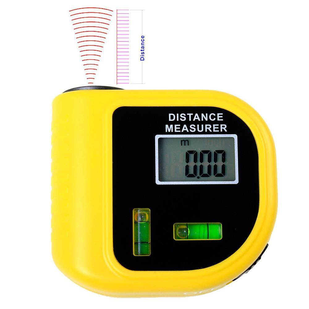 Yellow Laser Ultrasonic Handheld Portable Distance Meter CP-3010