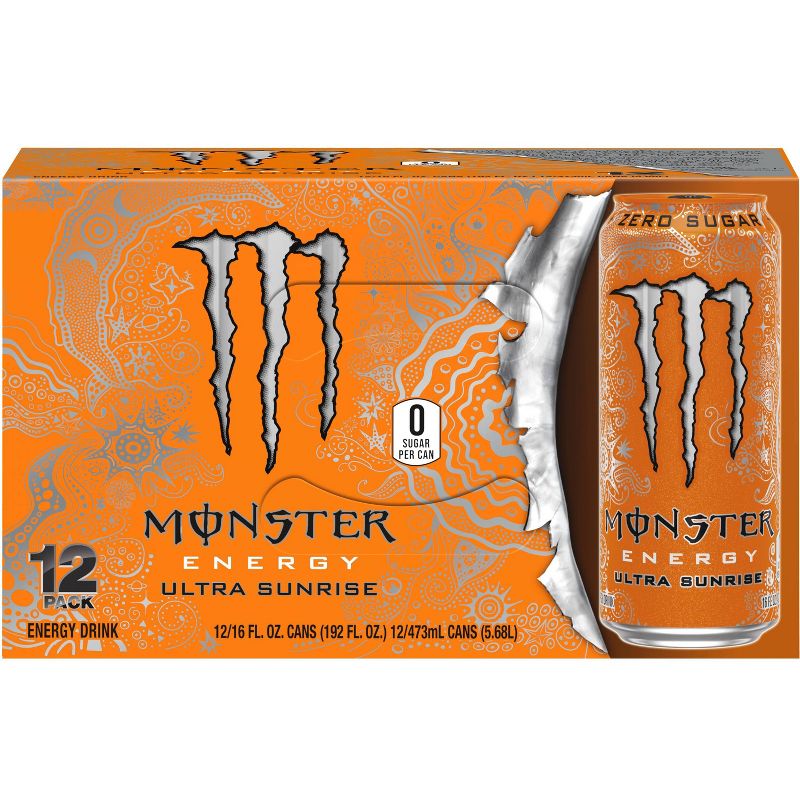 Monster Energy Ultra Sunrise - 12pk/16 fl oz Cans