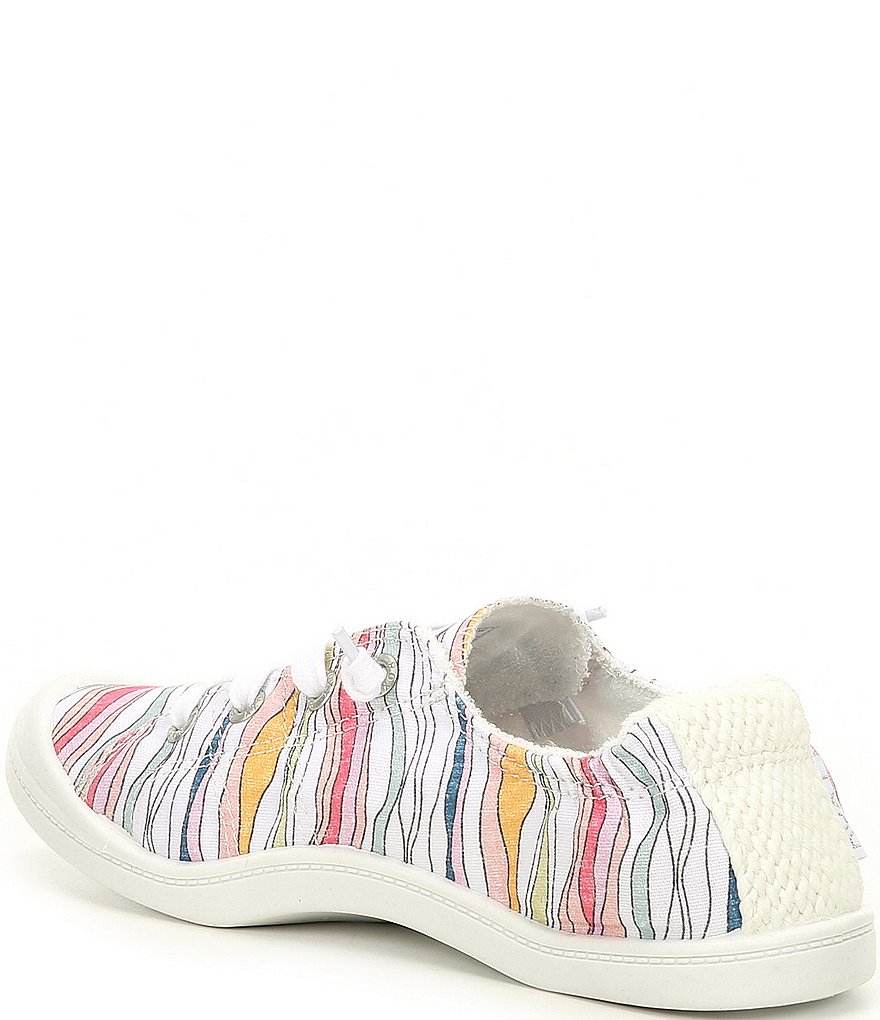 Roxy Bayshore III Canvas Striped Slip-On Sneakers