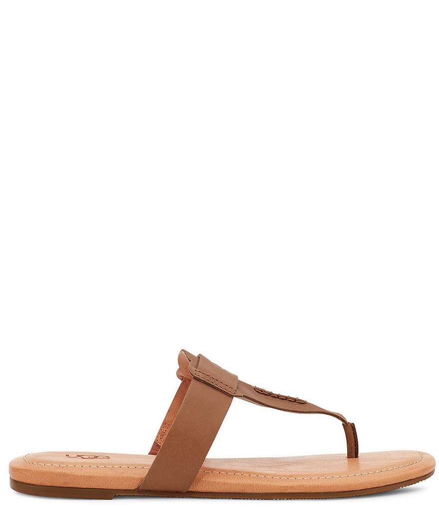 UGG&reg; Gaila Leather Thong Sandals