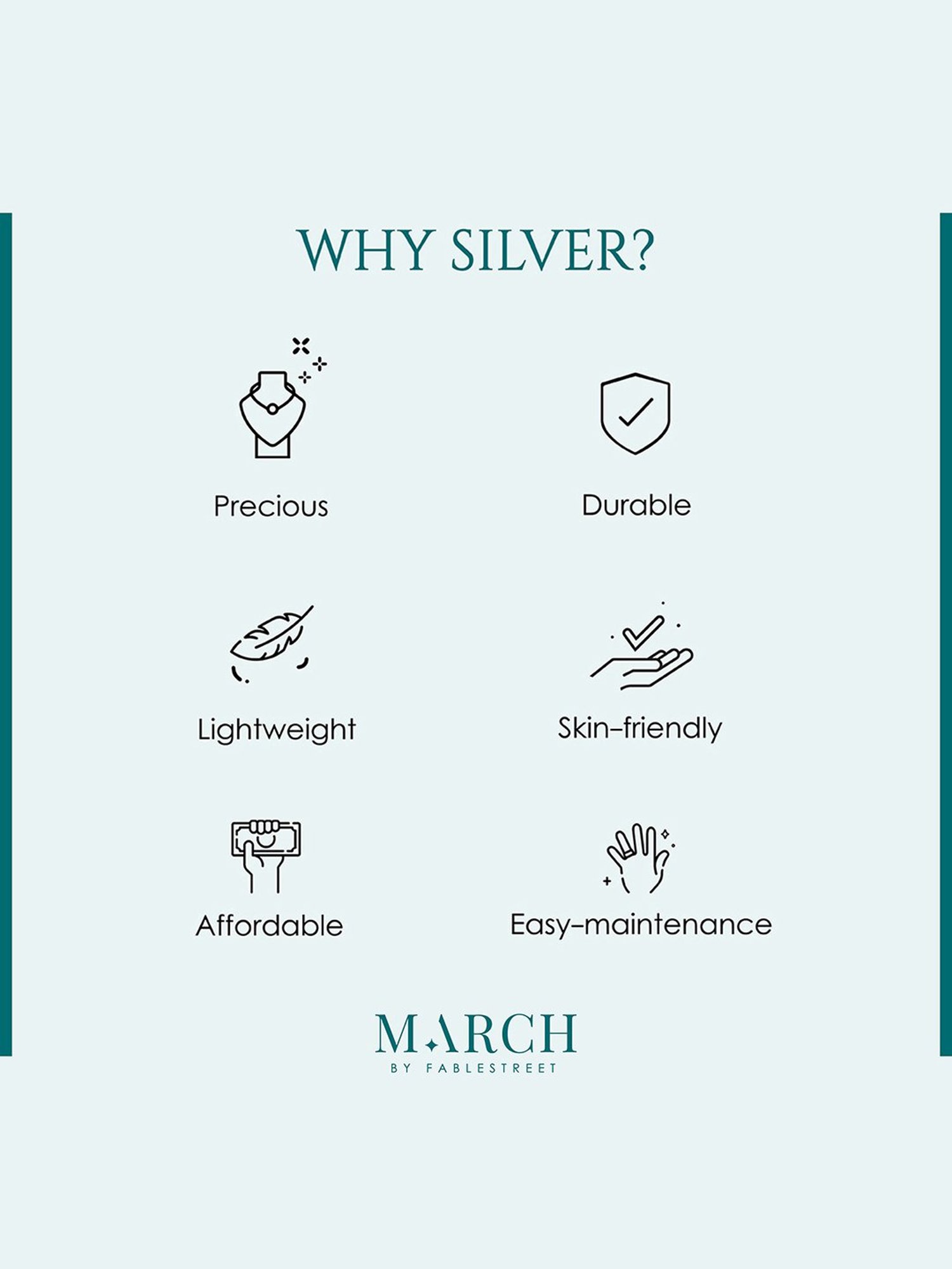 March by FableStreet Solitaire Zircon-Studded Adjustable Men's Ring in 925 Silver