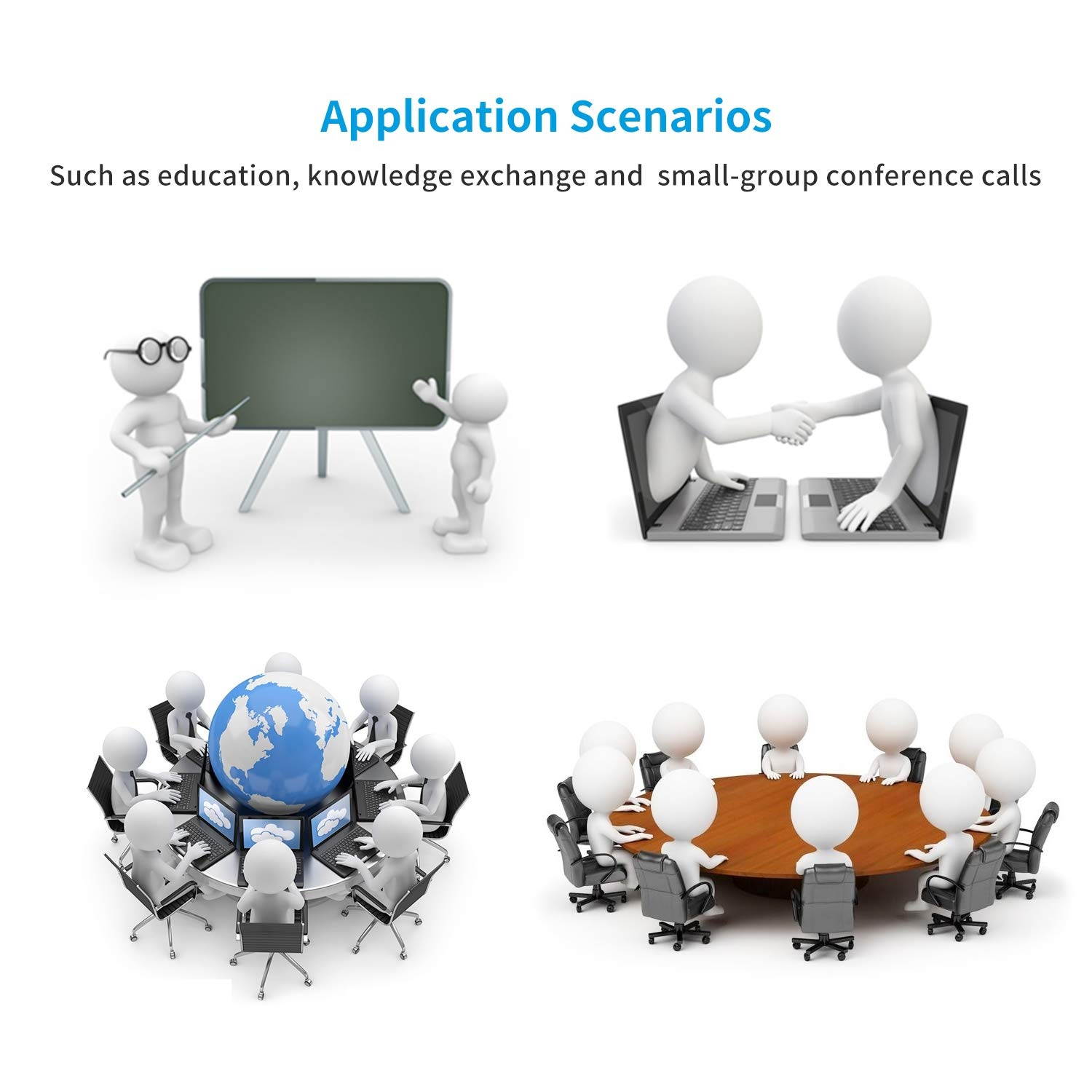 Tenveo AX6 USB Conference Speakerphone for Skype Business Conference Calls (TEVO-AX6)