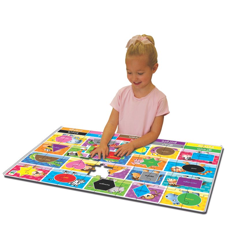 The Learning Journey Jumbo Floor Puzzles Colors and Shapes 50 pcs
