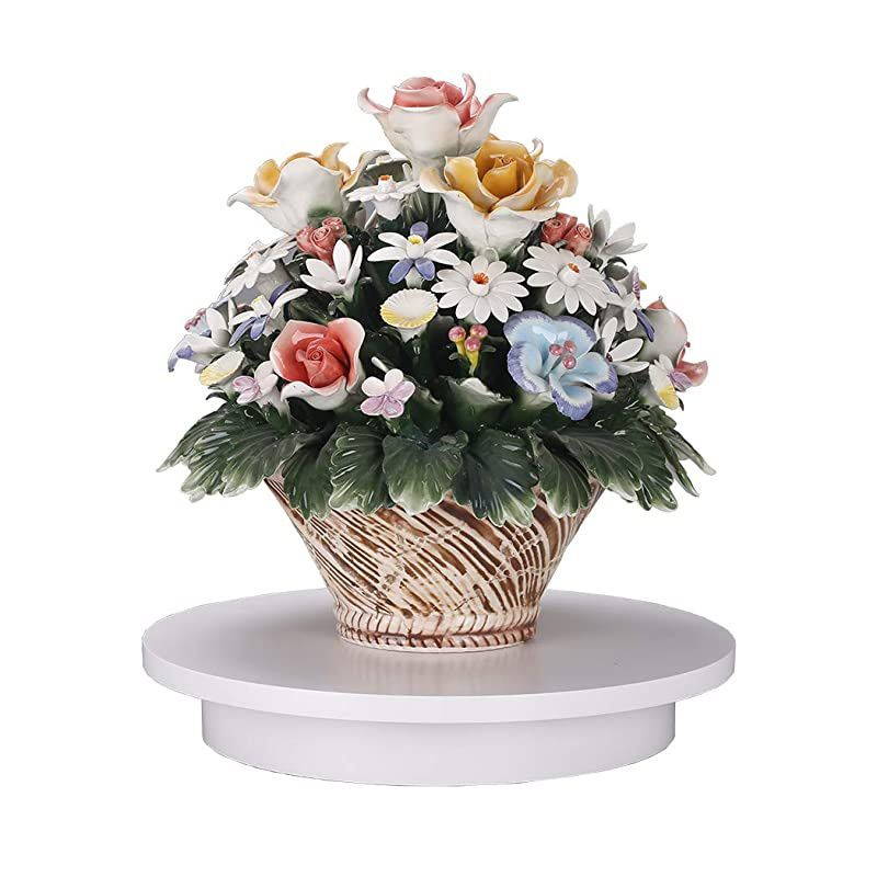 Professional 360 Degree Photography Turntable for Product Photography 158in40cm DiameterAutomatic Remote Control AngleSpeedDirection Various Rotation Mode White