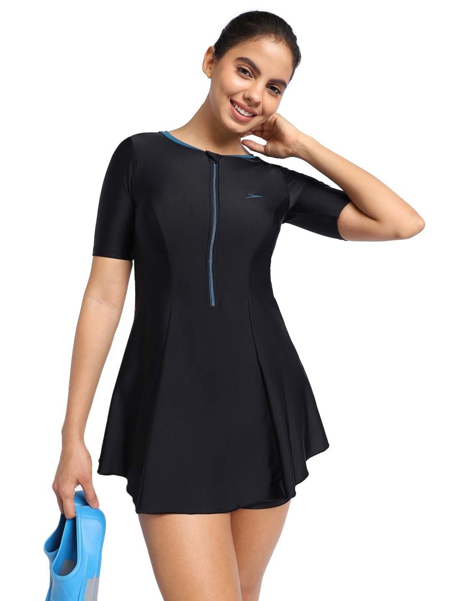 Speedo Black Plain Swimwear