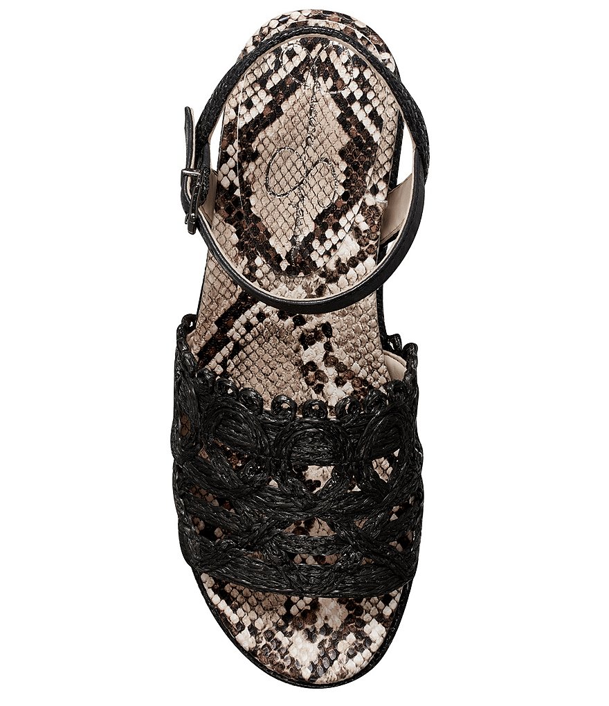 Jessica Simpson Camilia Raffia Platform Wedges