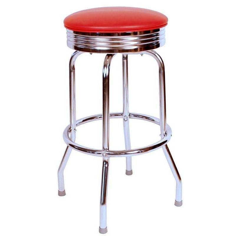 24" Floridian Swivel Counter Height Barstool Red - Richardson Seating