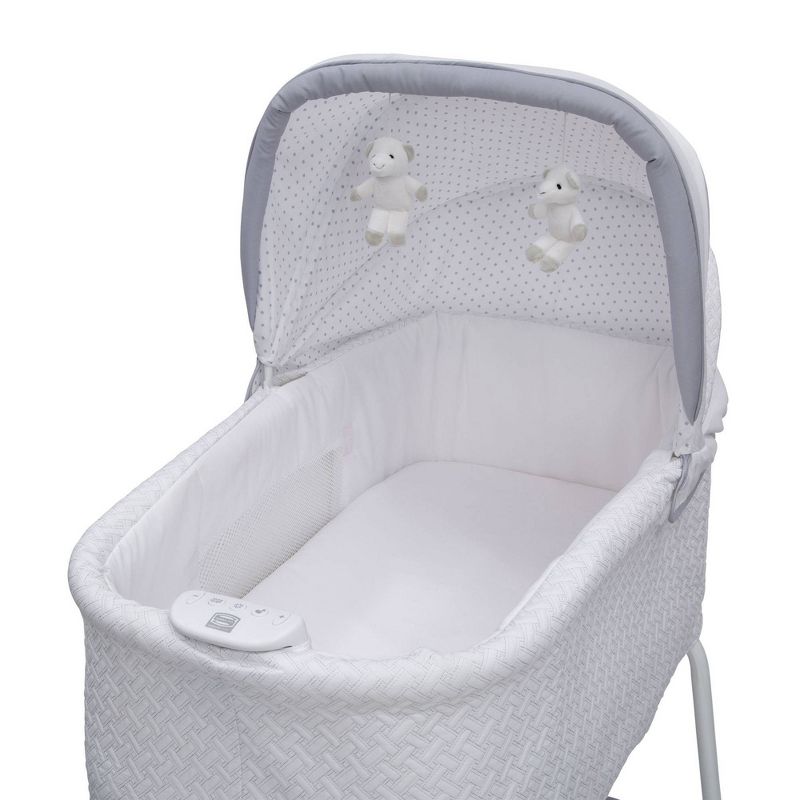 Simmons Kids' Silent Auto Gliding Deluxe Bassinet - Embossed Paisley