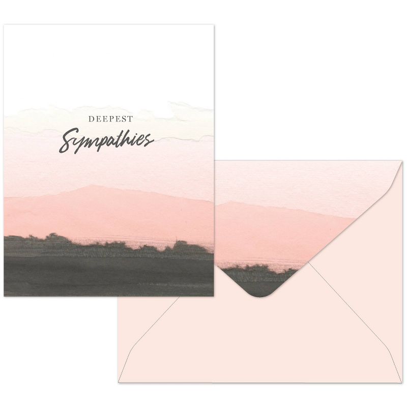 16ct Assorted Sympathy Abstract Note Cards