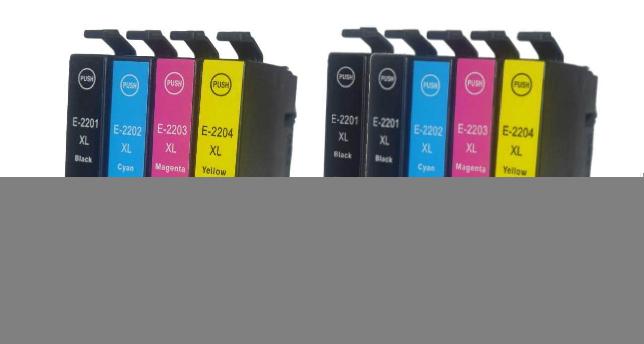HouseOfToners  Replacement for Epson 220XL High Yield Ink Cartridge 9PK - 3 Black, 2 Cyan, 2 Magenta, 2 Yellow