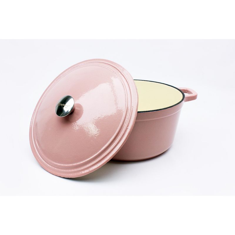 BergHOFF Cast Iron 7 Qt Round Stockpot Pink