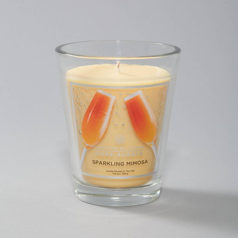 11.5oz Glass Jar Sparkling Mimosa Candle - Home Scents by Chesapeake Bay Candle
