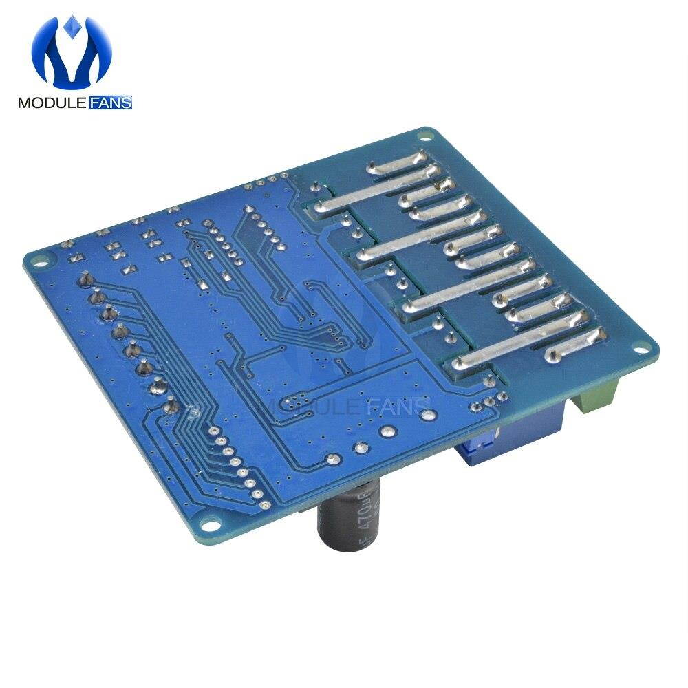 12 Wire Multi-function Industrial Grade Relay Module Wide Voltage Supply Module with Optocoupler 4CH 4 Channel CH Four Way